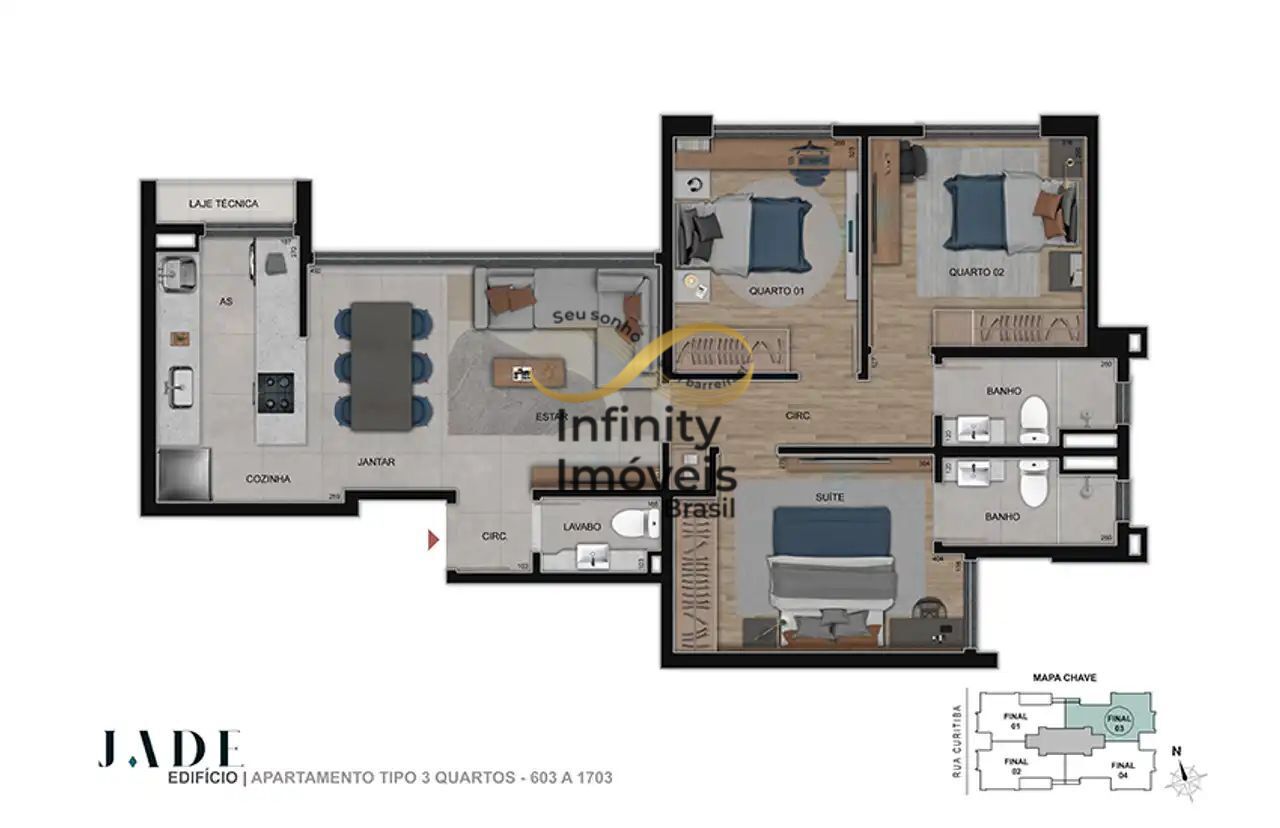 Apartamento, 3 quartos, 84 m² - Foto 30