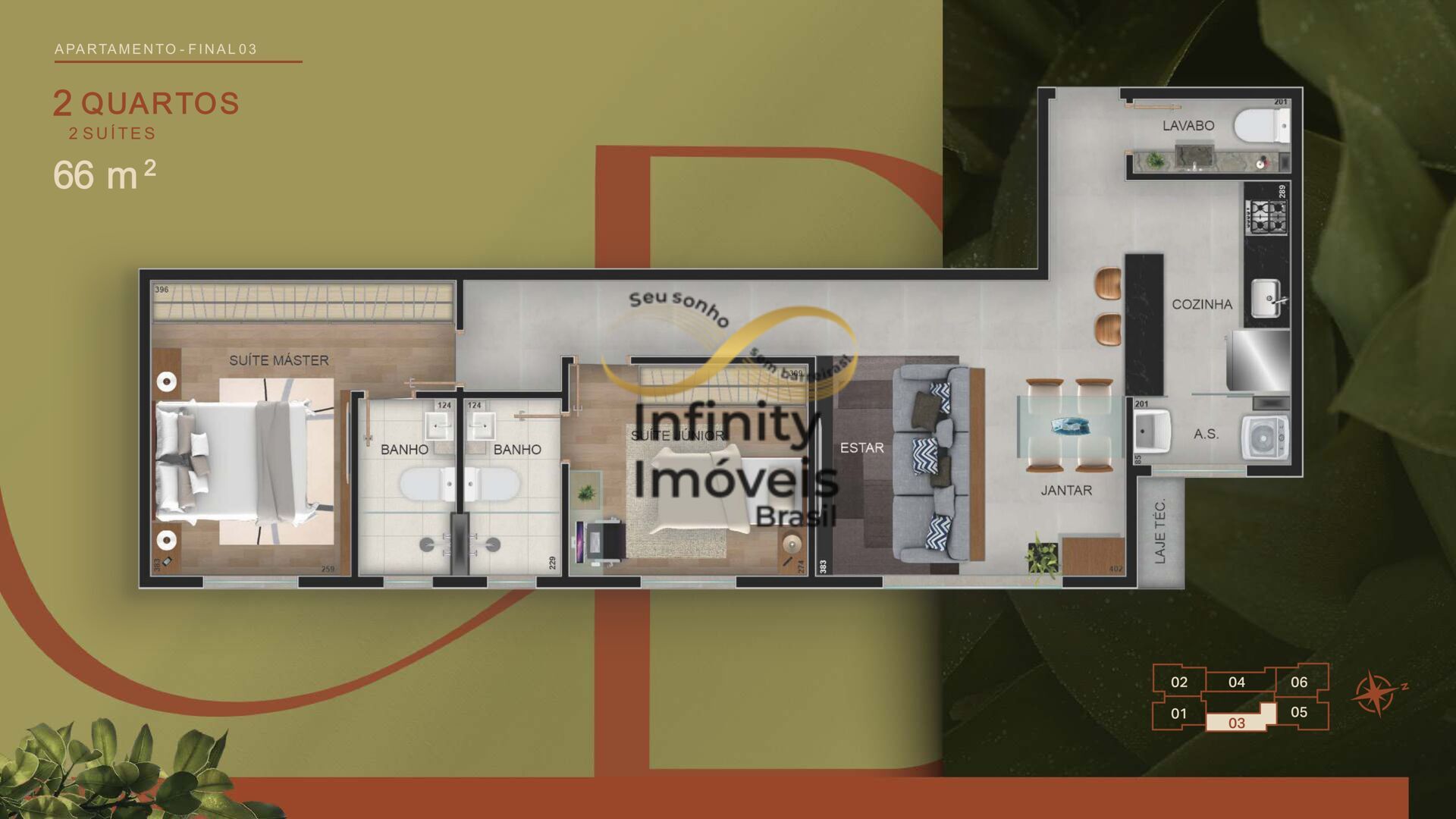 Apartamento, 2 quartos, 64 m² - Foto 79