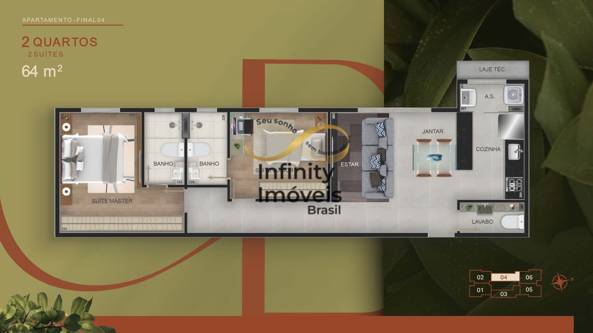 Apartamento, 2 quartos, 64 m² - Foto 80