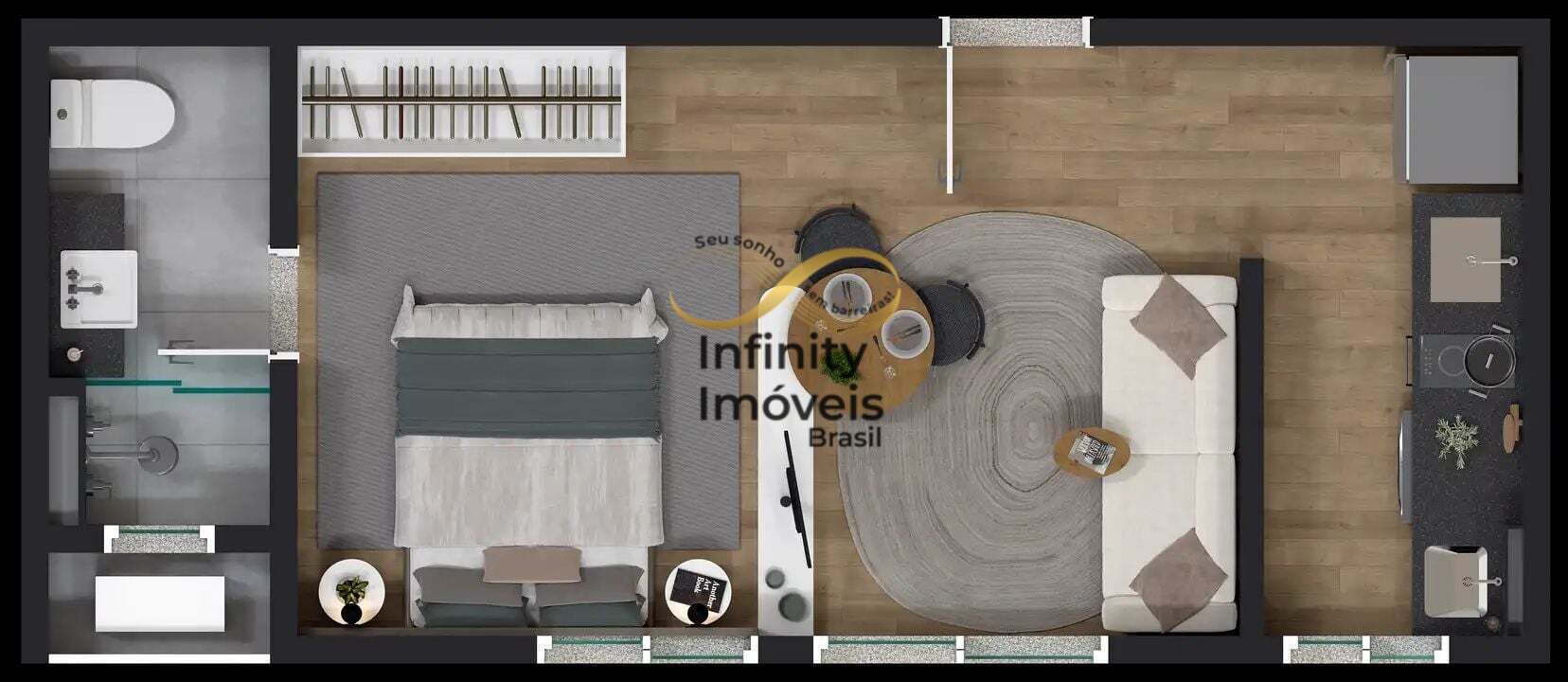 Apartamento, 1 quarto, 28 m² - Foto 11
