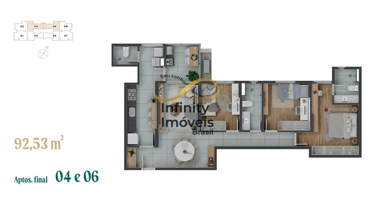 Apartamento, 3 quartos, 93 m² - Foto 16