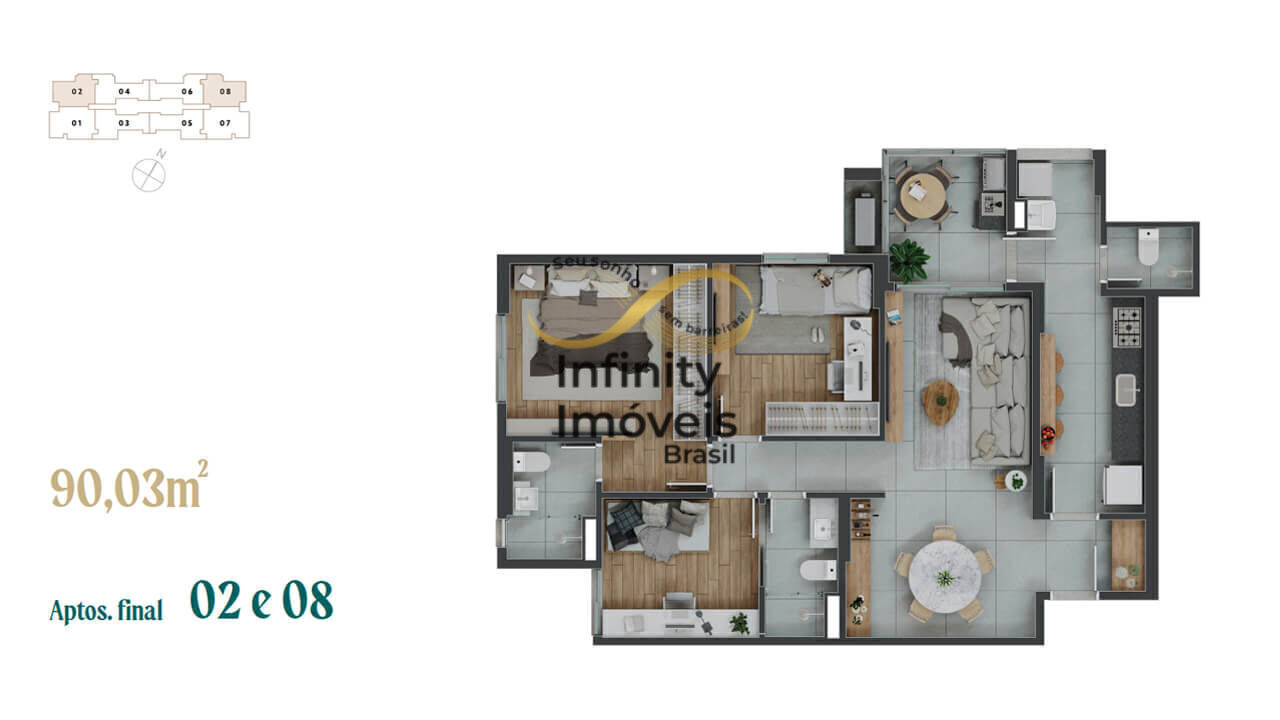 Apartamento, 3 quartos, 93 m² - Foto 19