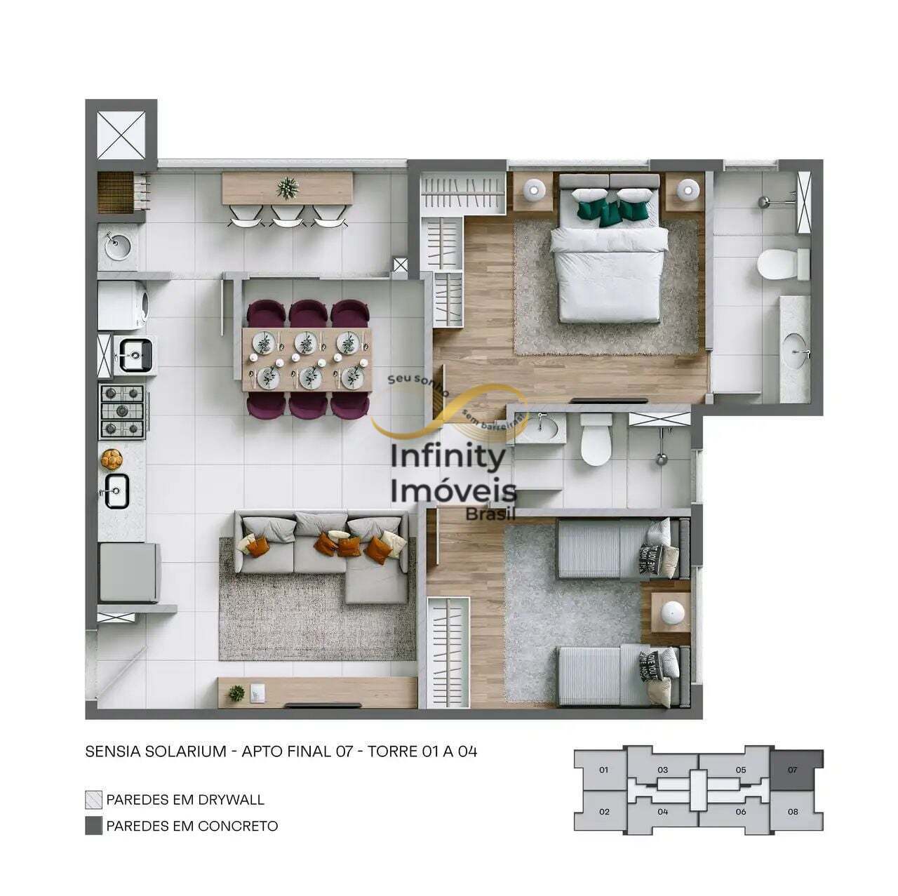 Apartamento, 2 quartos, 53 m² - Foto 29