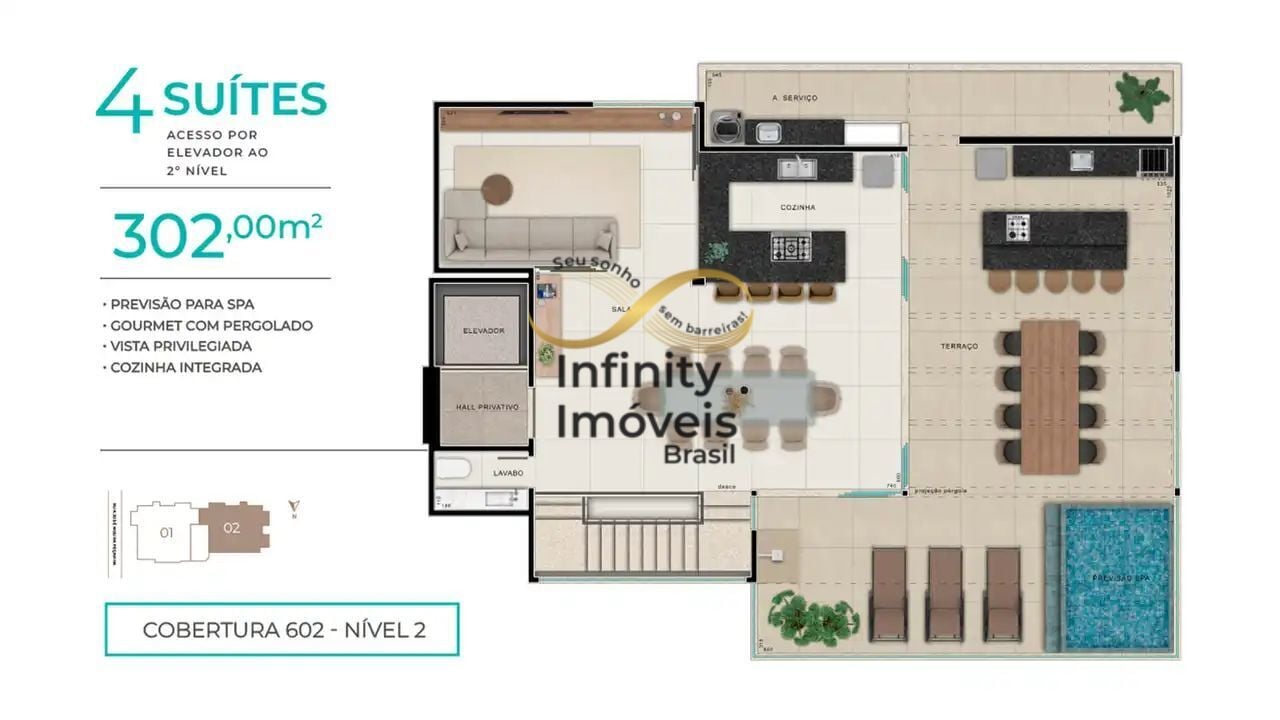 Cobertura, 4 quartos, 302 m² - Foto 21