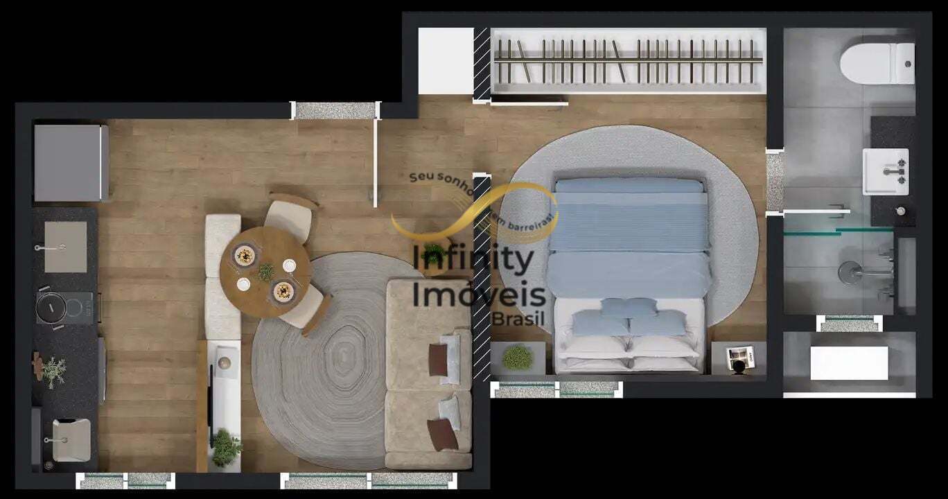 Apartamento, 1 quarto, 28 m² - Foto 10