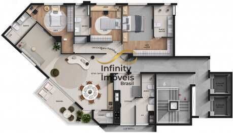 Apartamento, 4 quartos, 139 m² - Foto 9