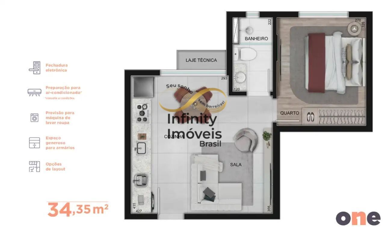 Apartamento, 1 quarto, 34 m² - Foto 35
