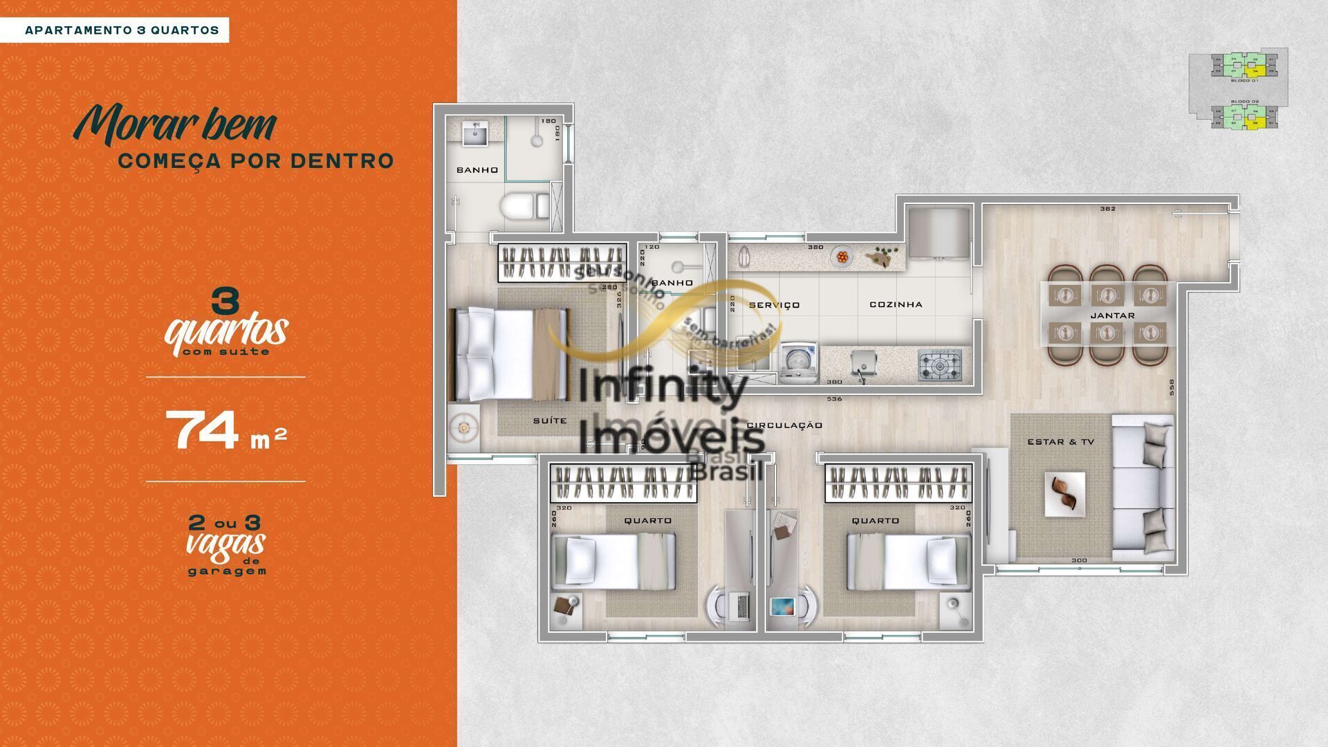 Apartamento, 3 quartos, 74 m² - Foto 14