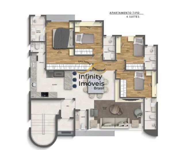 Apartamento, 4 quartos, 125 m² - Foto 23