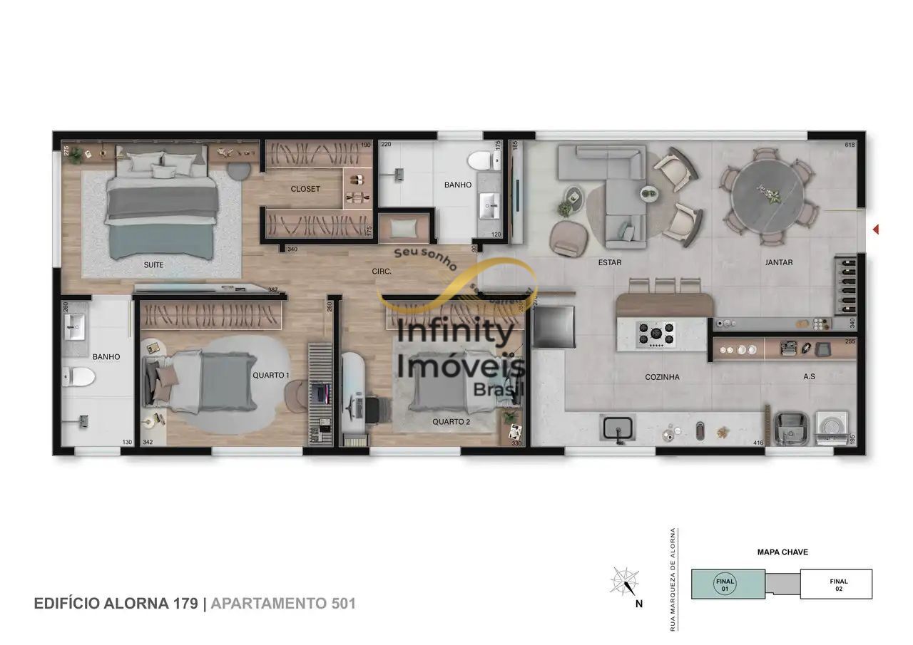Cobertura, 3 quartos, 136 m² - Foto 6