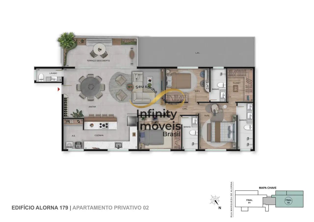 Cobertura, 3 quartos, 136 m² - Foto 5