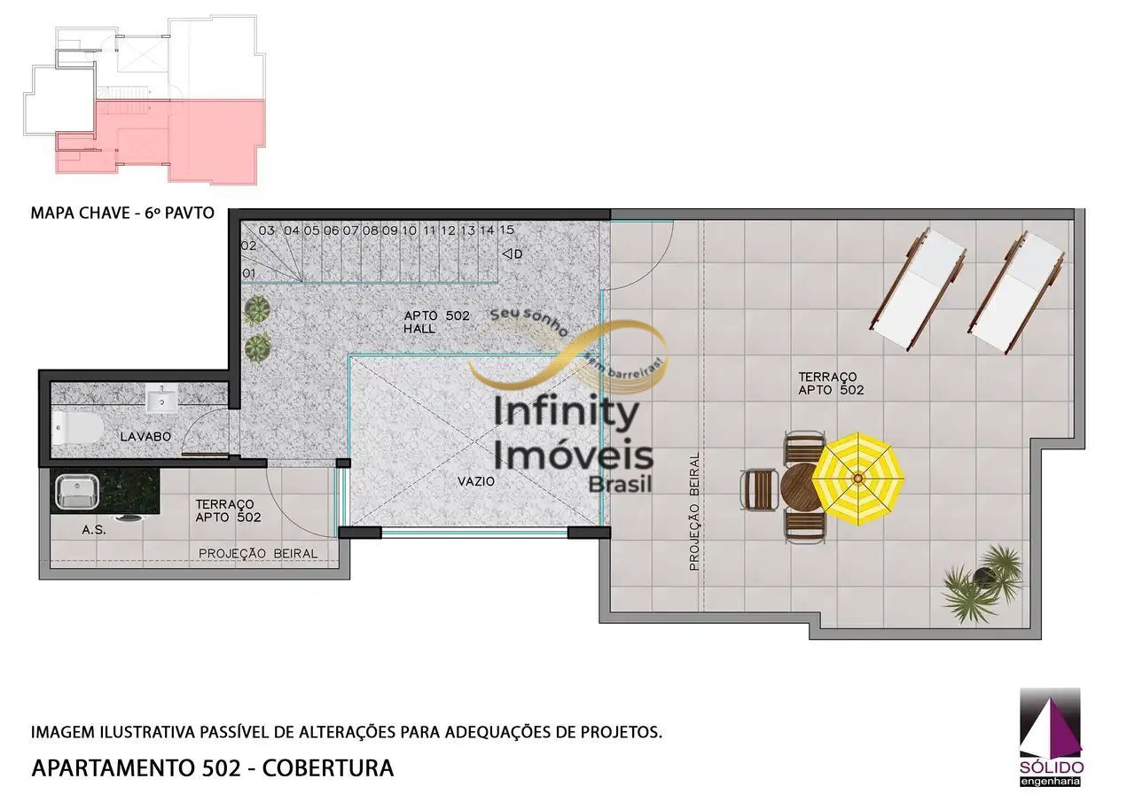 Cobertura, 2 quartos, 34 m² - Foto 4