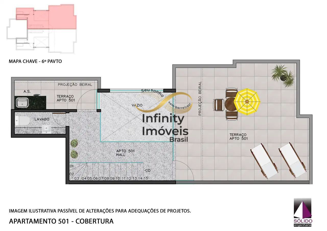 Cobertura, 2 quartos, 34 m² - Foto 2