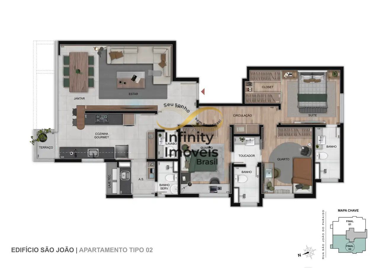 Cobertura, 3 quartos, 219 m² - Foto 21