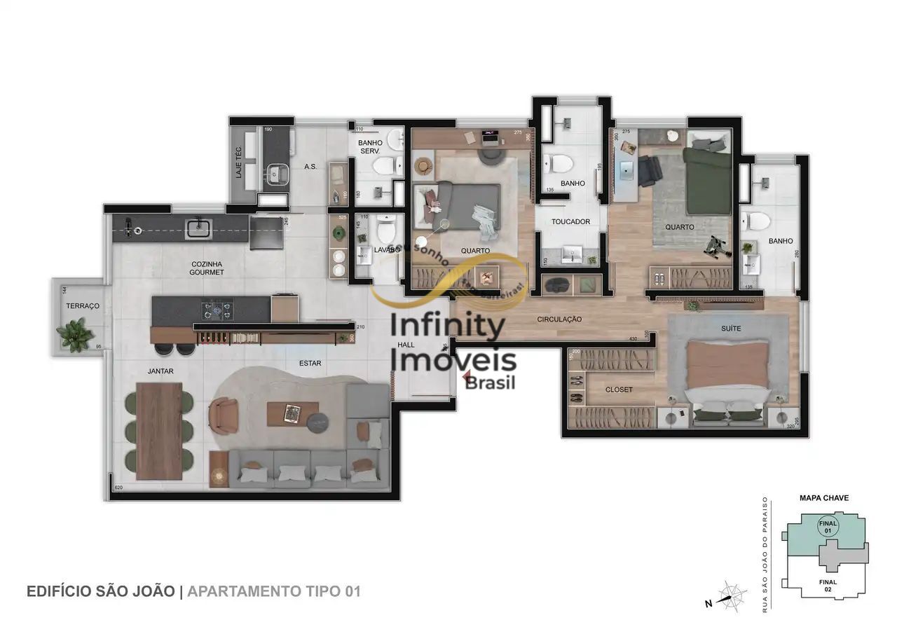 Cobertura, 3 quartos, 219 m² - Foto 22