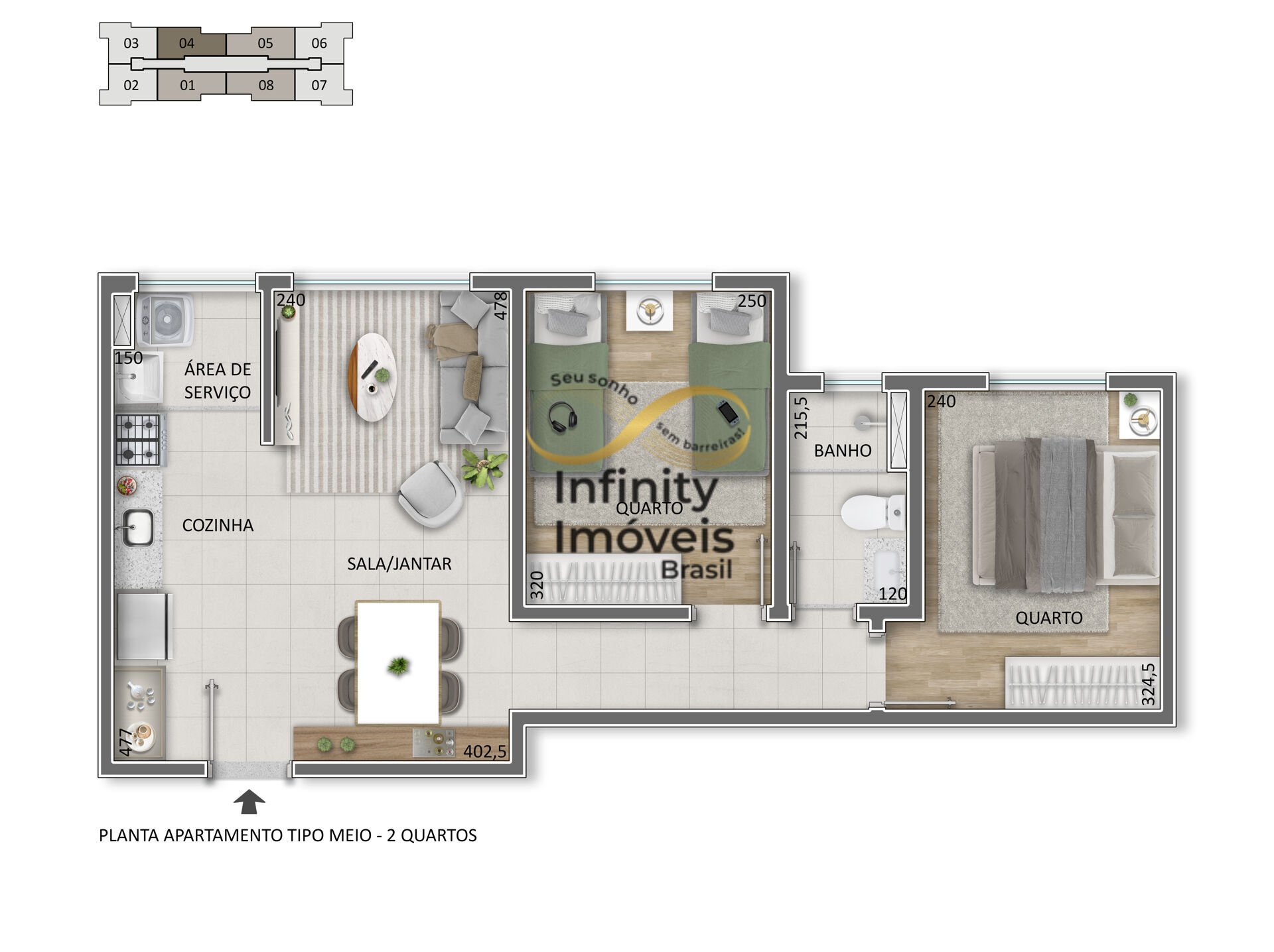Apartamento, 2 quartos, 48 m² - Foto 44