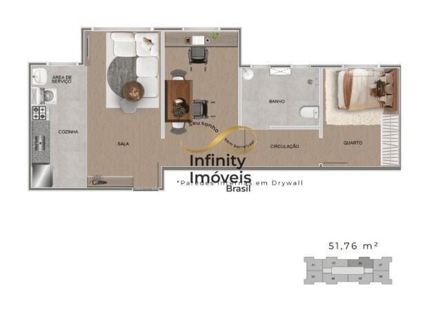 Apartamento, 2 quartos, 51 m² - Foto 32