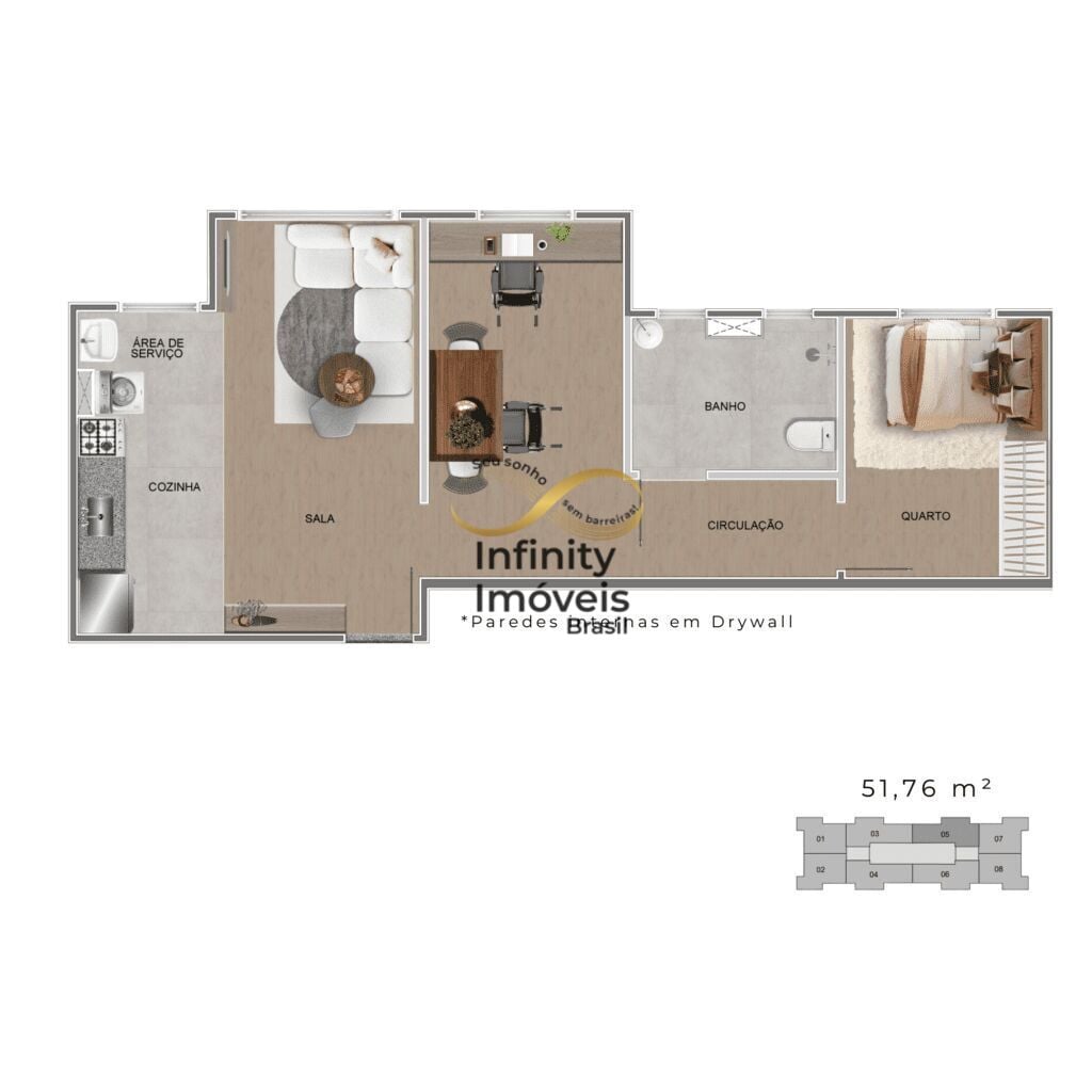 Apartamento, 2 quartos, 51 m² - Foto 35