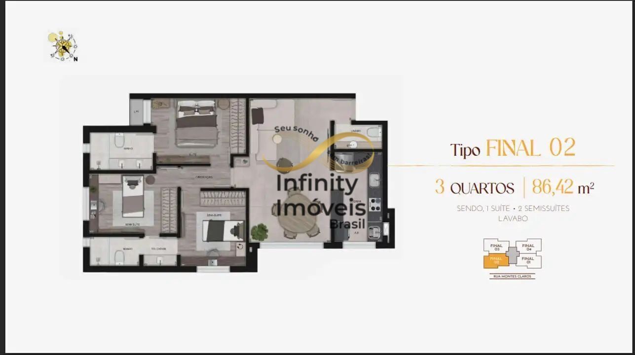 Apartamento, 3 quartos, 86 m² - Foto 12