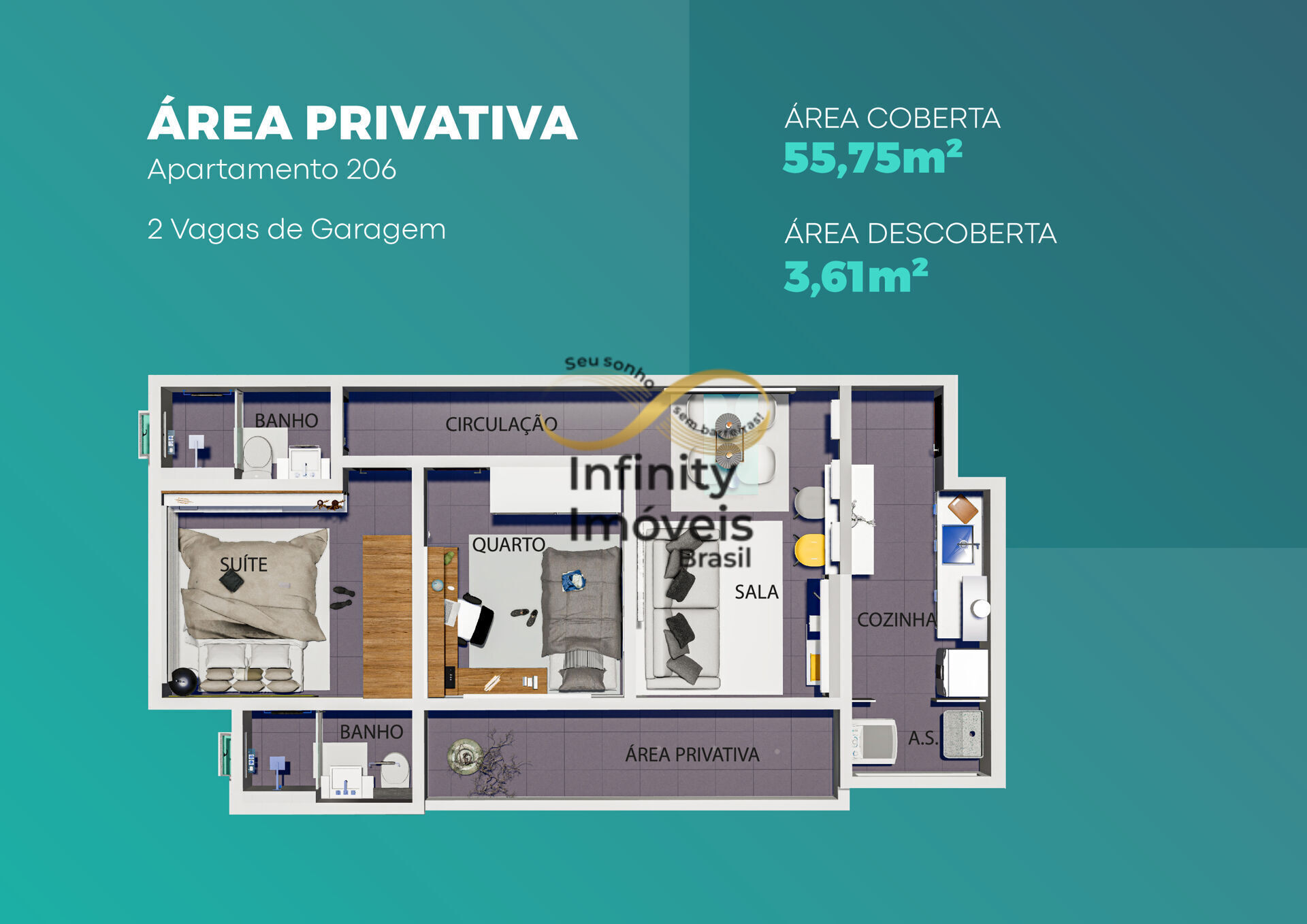 Apartamento, 2 quartos, 55 m² - Foto 22
