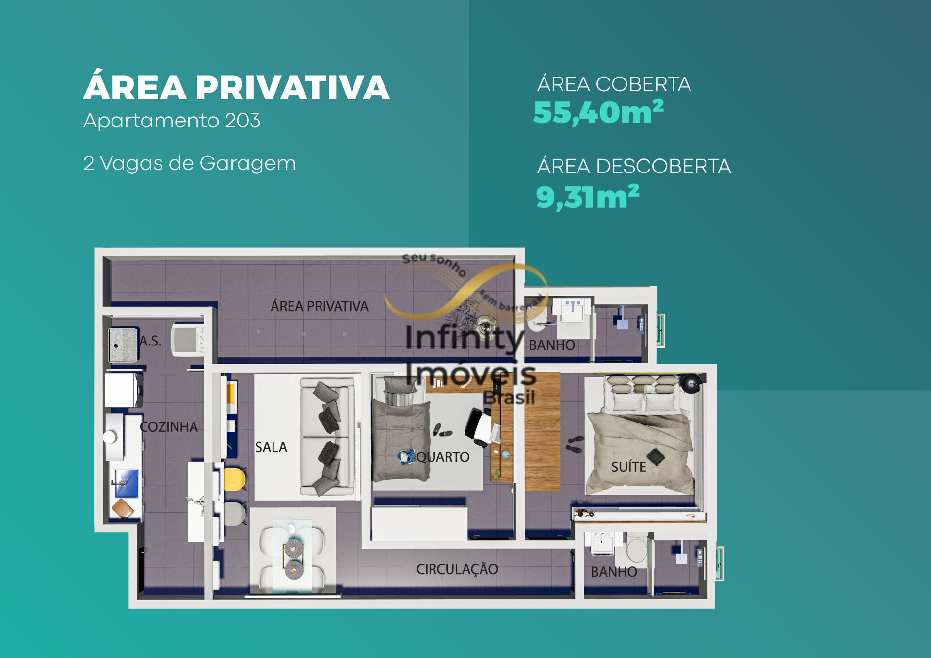Apartamento, 2 quartos, 55 m² - Foto 19