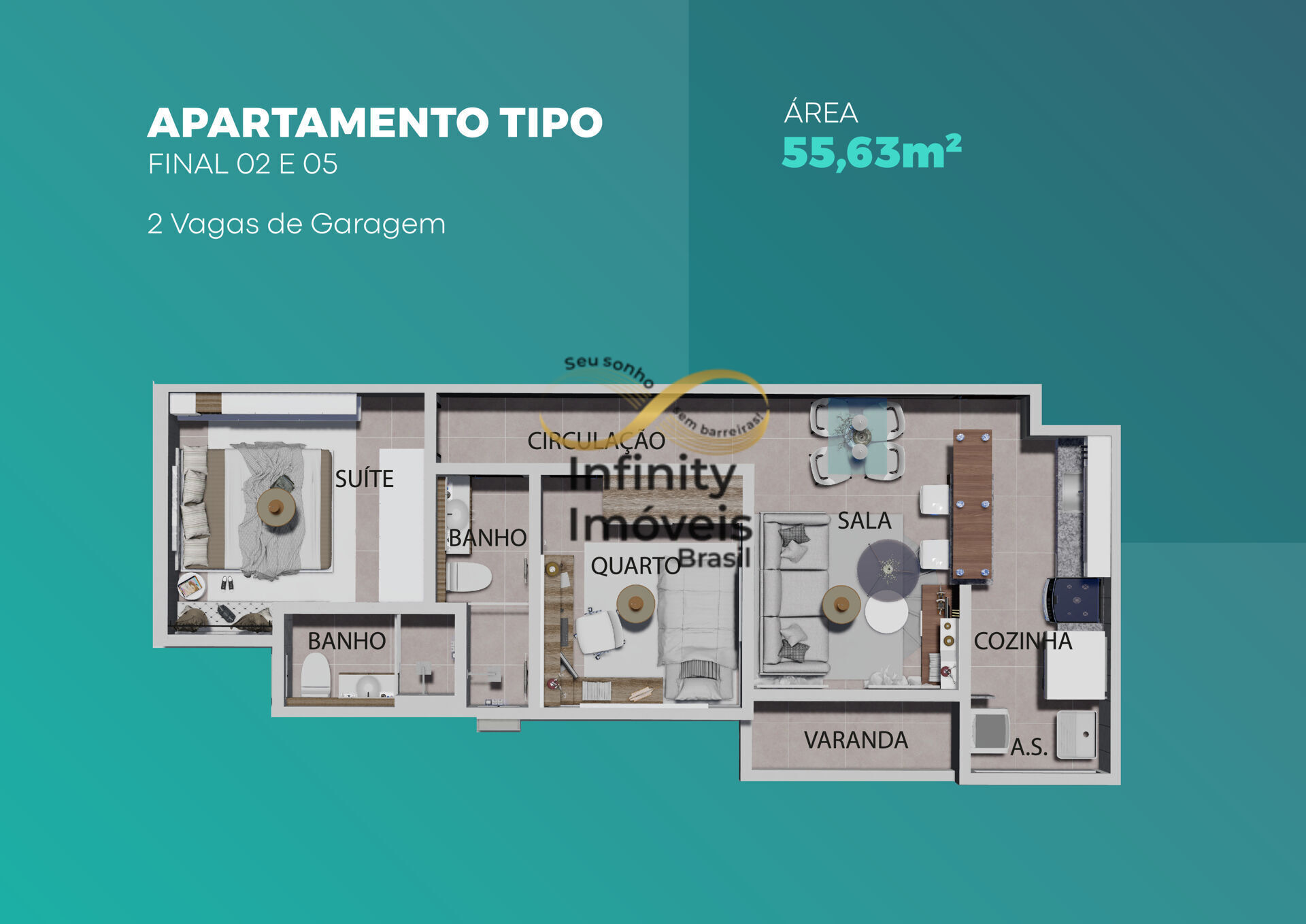 Apartamento, 2 quartos, 55 m² - Foto 24