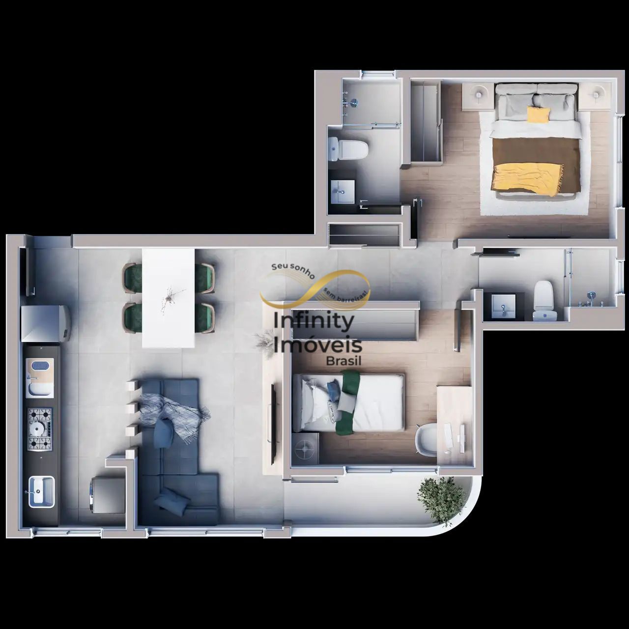 Apartamento, 2 quartos, 55 m² - Foto 19