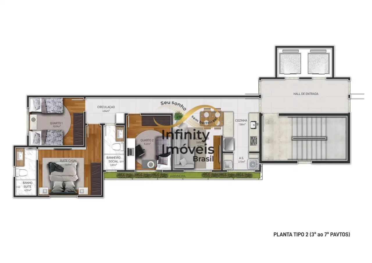 Apartamento, 3 quartos, 74 m² - Foto 37