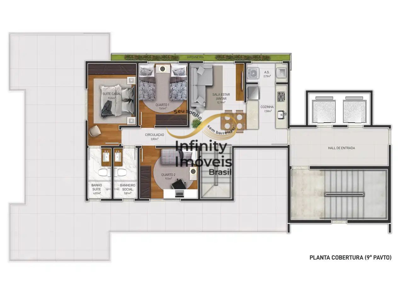 Apartamento, 3 quartos, 74 m² - Foto 34