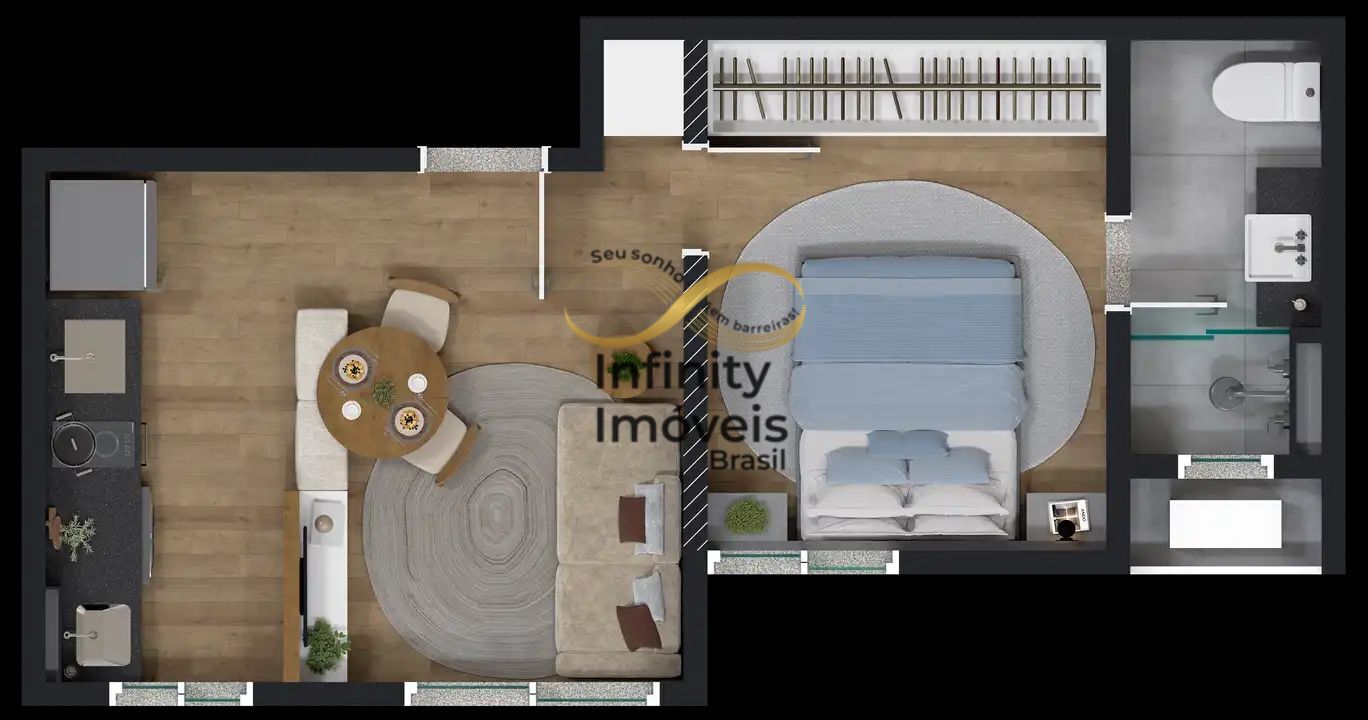 Apartamento, 1 quarto, 28 m² - Foto 10
