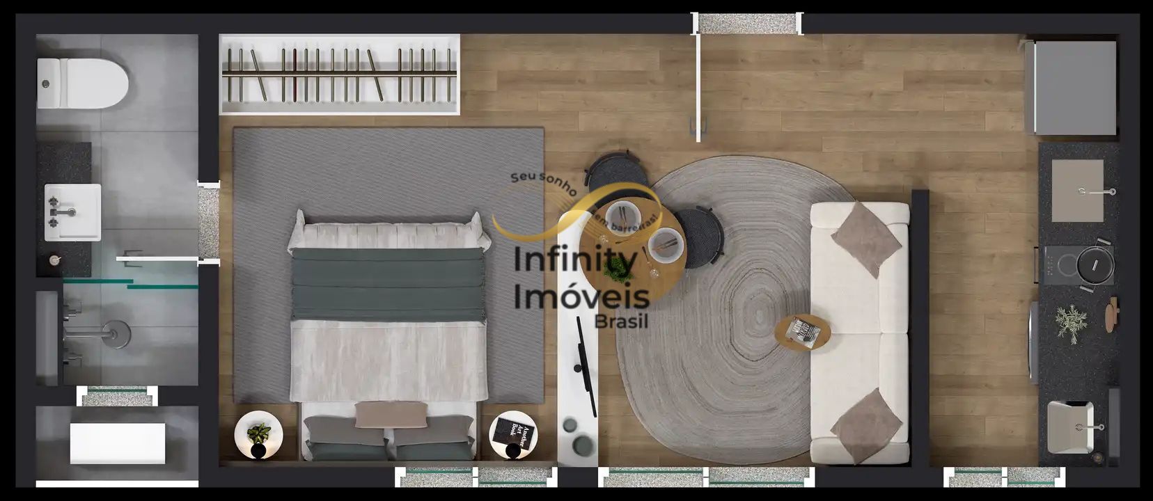 Apartamento, 1 quarto, 28 m² - Foto 11