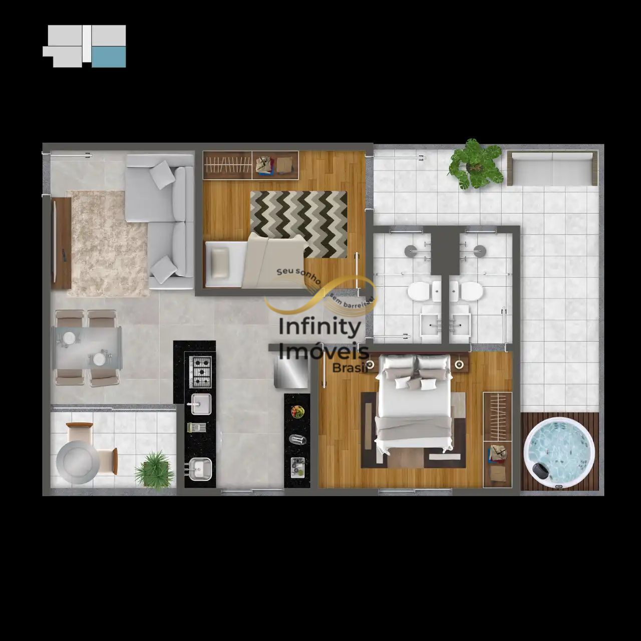 Apartamento, 2 quartos, 56 m² - Foto 10