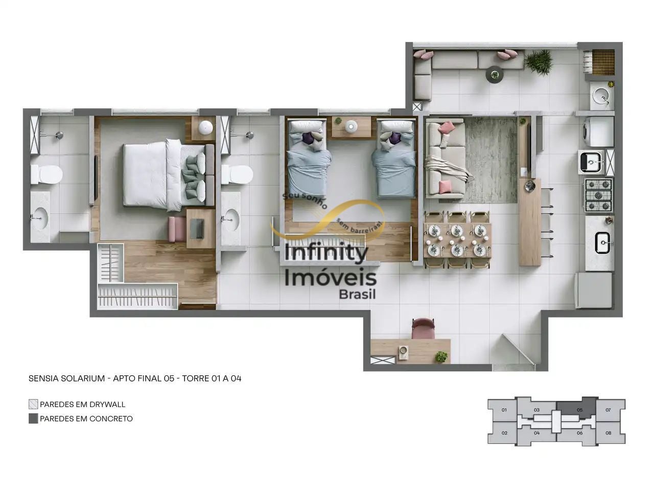 Apartamento, 2 quartos, 53 m² - Foto 7