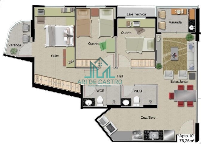 Apartamento, 2 quartos, 55 m² - Foto 11