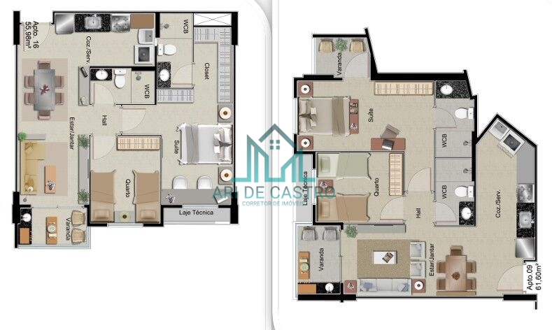Apartamento, 2 quartos, 55 m² - Foto 10