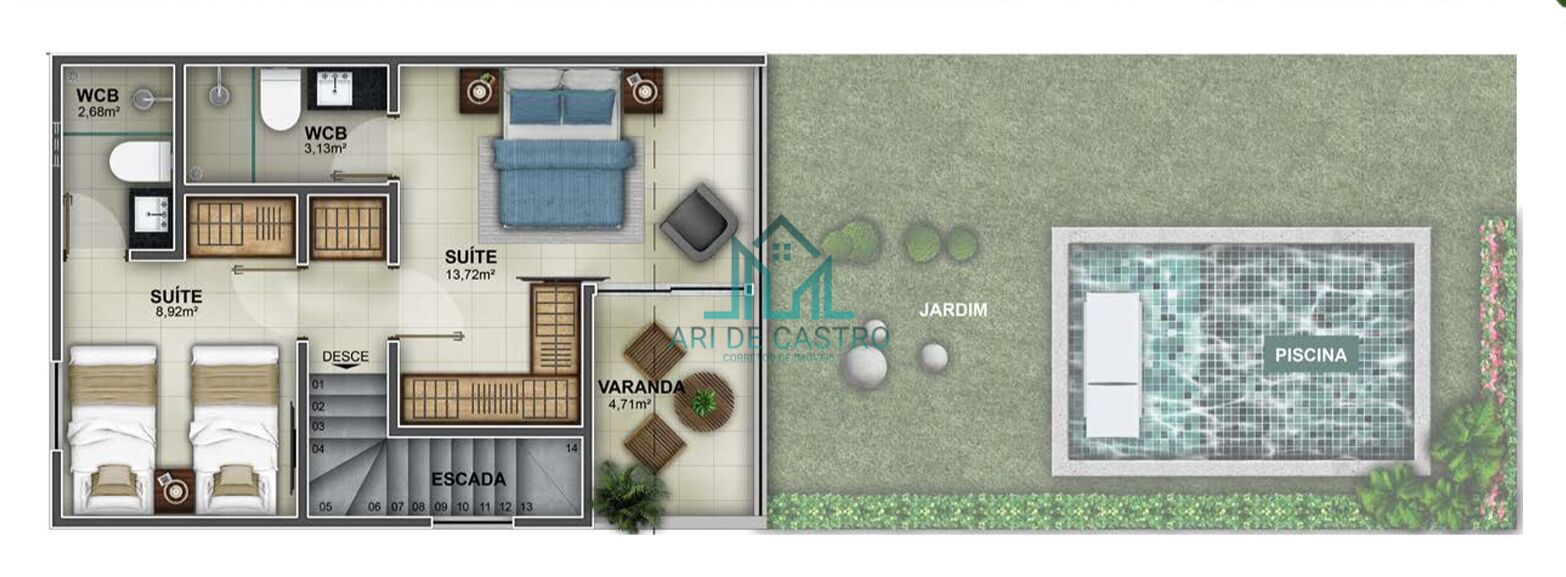Casa, 2 quartos, 93 m² - Foto 36