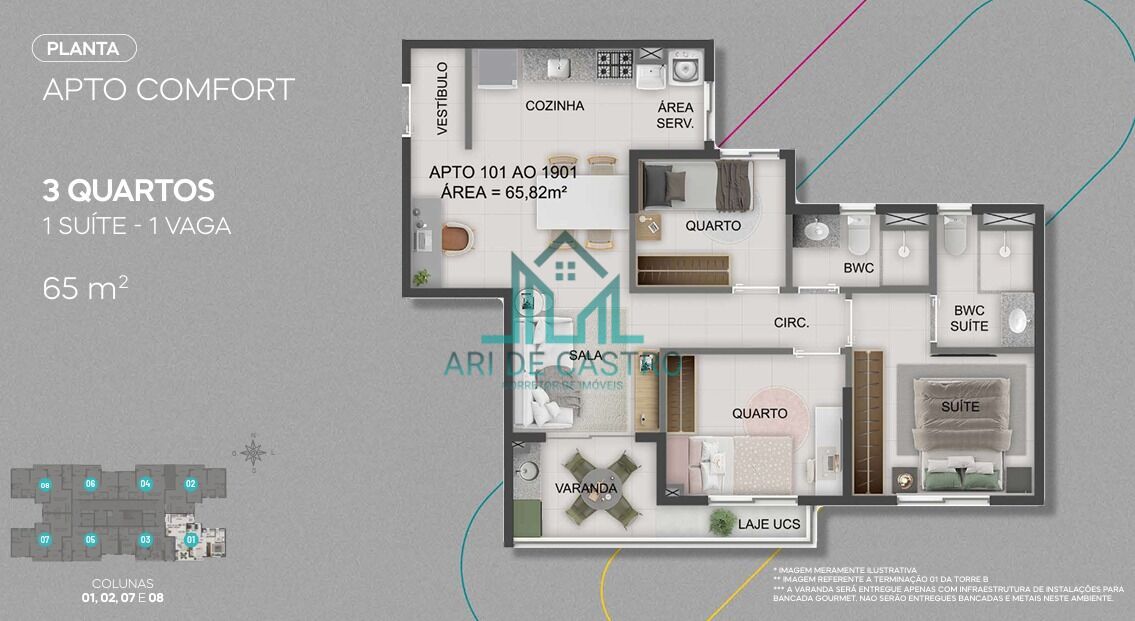 Apartamento, 2 quartos, 53 m² - Foto 50
