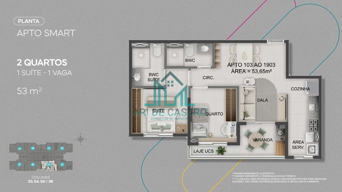 Apartamento, 2 quartos, 53 m² - Foto 51