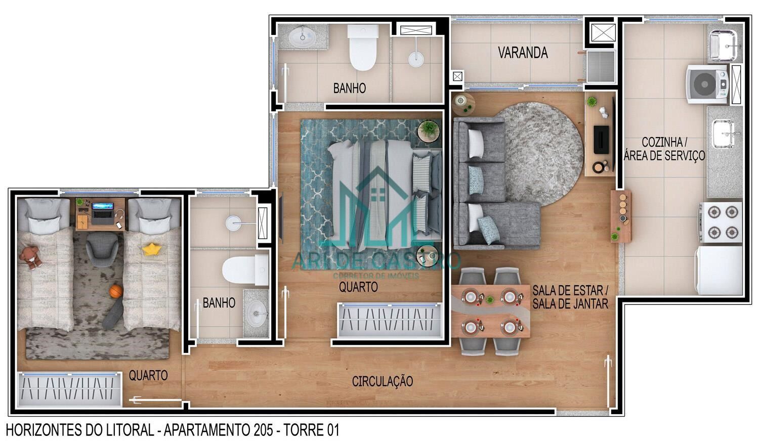 Apartamento, 2 quartos, 63 m² - Foto 35