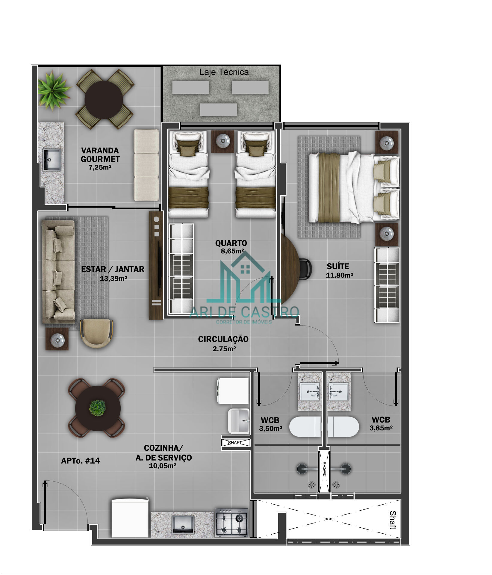 Apartamento, 2 quartos, 68 m² - Foto 19