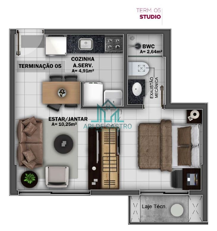 Apartamento, 1 quarto, 31 m² - Foto 25