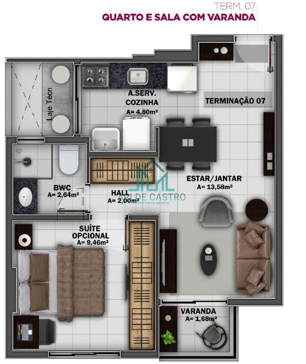 Apartamento, 1 quarto, 31 m² - Foto 26