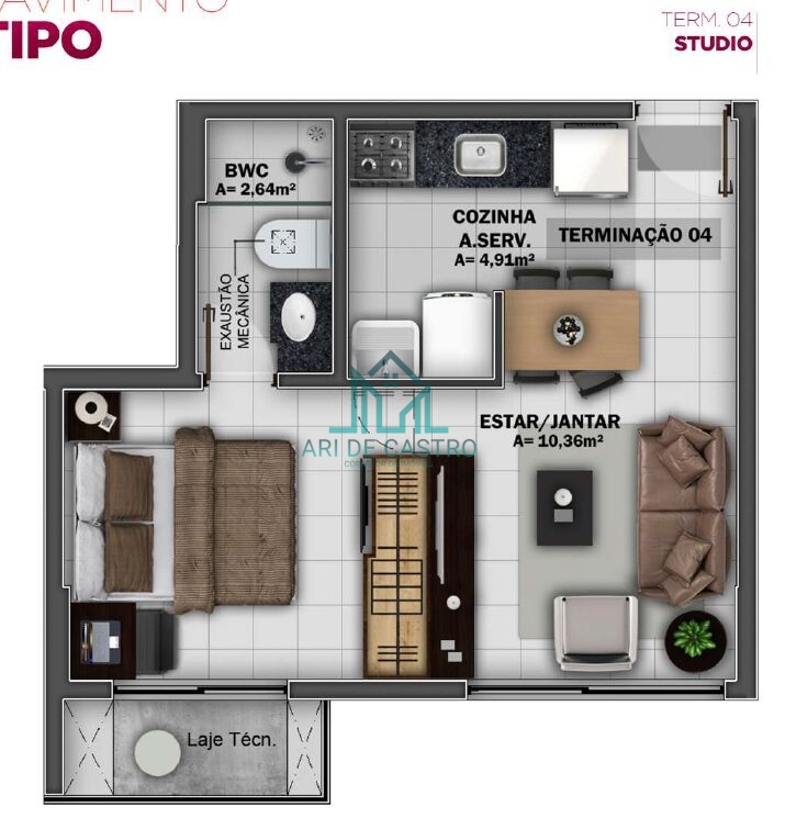 Apartamento, 1 quarto, 31 m² - Foto 24