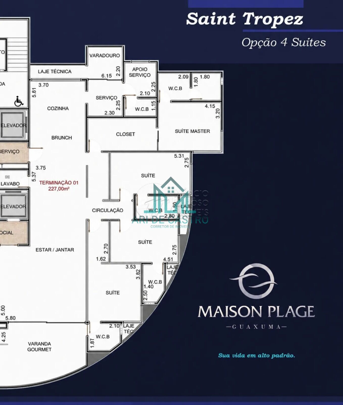 Apartamento, 4 quartos, 227 m² - Foto 2