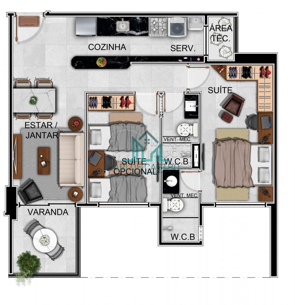 Apartamento, 1 quarto, 43 m² - Foto 22