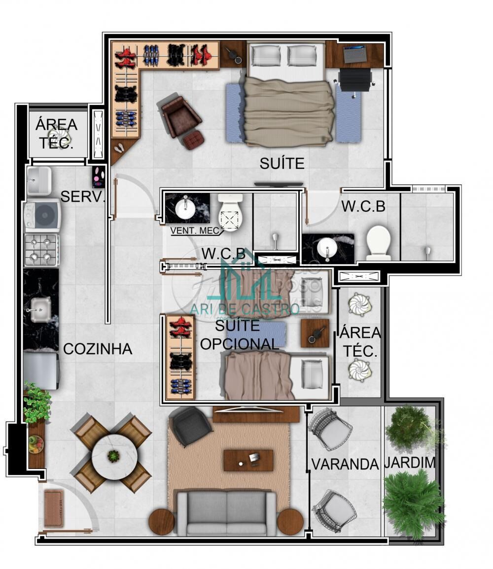Apartamento, 1 quarto, 43 m² - Foto 25