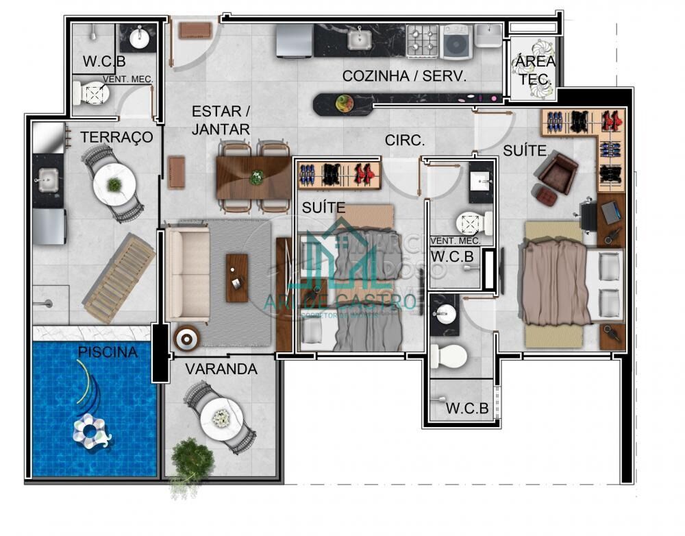 Apartamento, 1 quarto, 43 m² - Foto 20