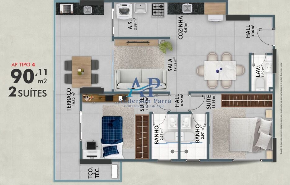 Apartamento, 2 quartos, 90 m² - Foto 27
