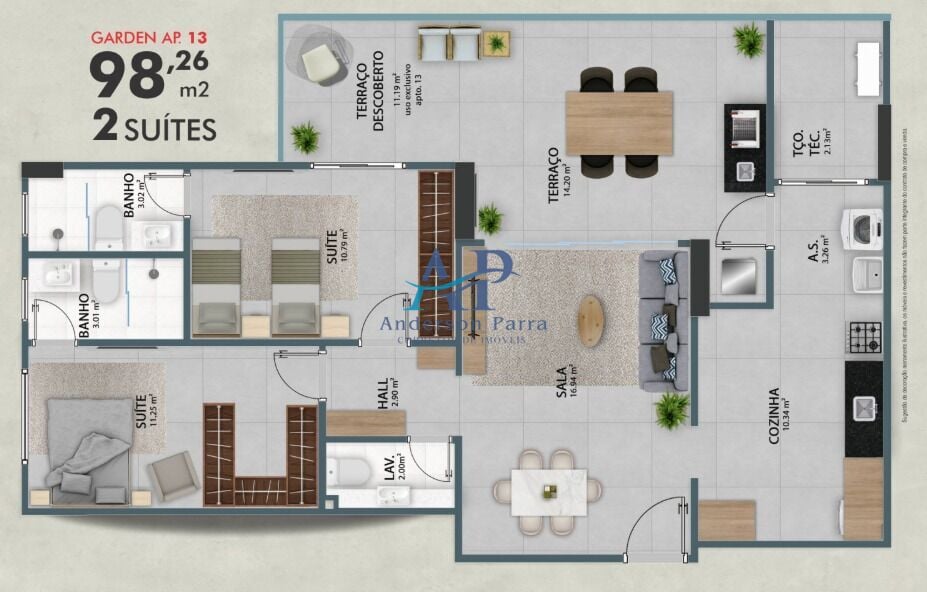 Apartamento, 2 quartos, 90 m² - Foto 22