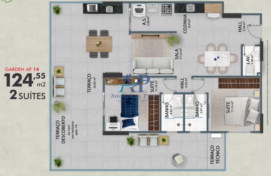 Apartamento, 2 quartos, 90 m² - Foto 23